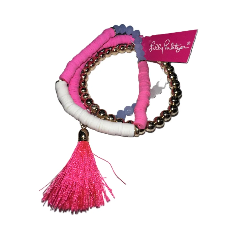 bracelet with unique beadwork for personal touch -Bracelet Beaded By Lilly Pulitzer, Size: 03 Piece Set