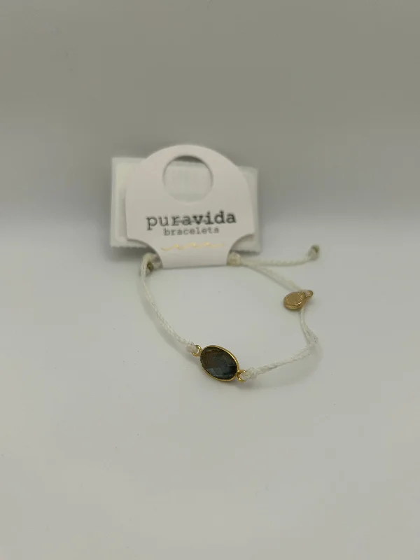 adjustable bracelet with birthstone charms -Bracelet Other By Puravida