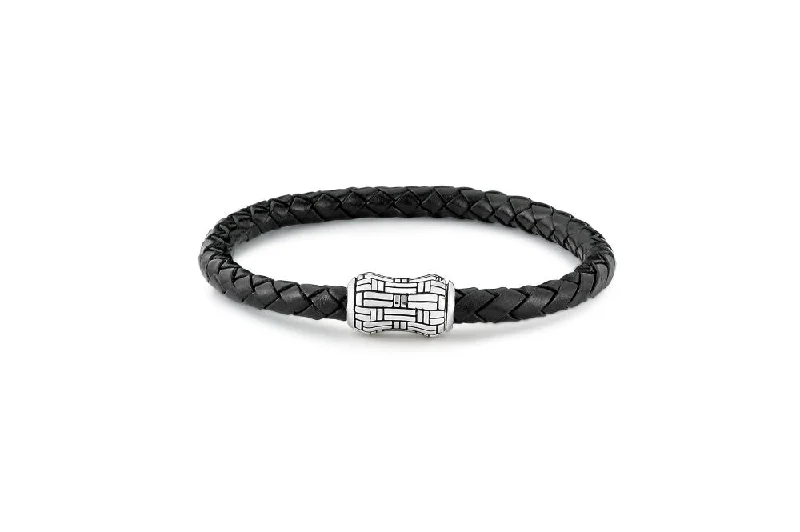 multi-layer bracelet for layered look -Gilbanta Bracelet- Black Leather