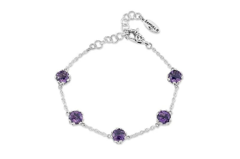 bracelet for bridesmaid gift -Glow Bracelet- Amethyst