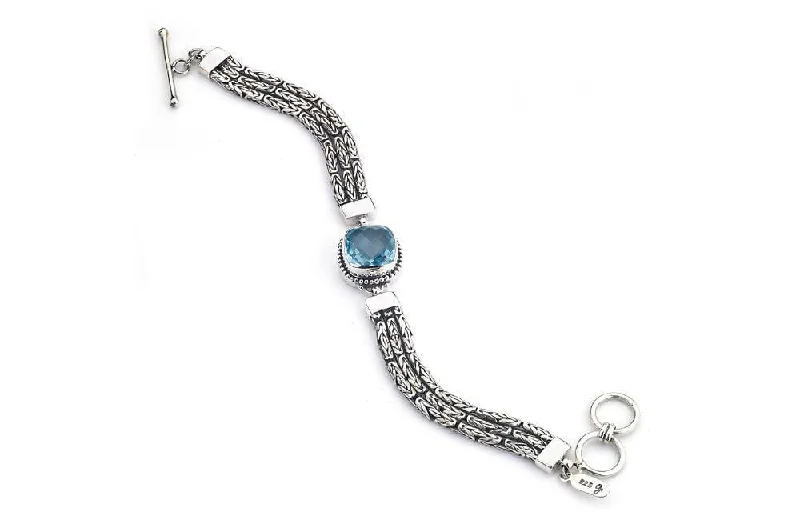 bracelet for mother’s day gift -Negara Bracelet- Blue Topaz