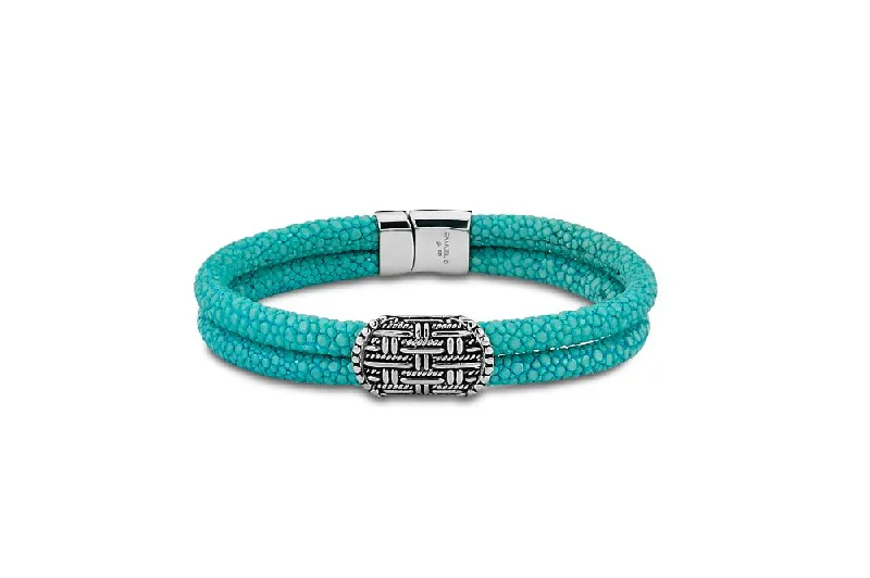 golden bracelet for luxurious feel -Paluweh Bracelet- Turquoise Stingray