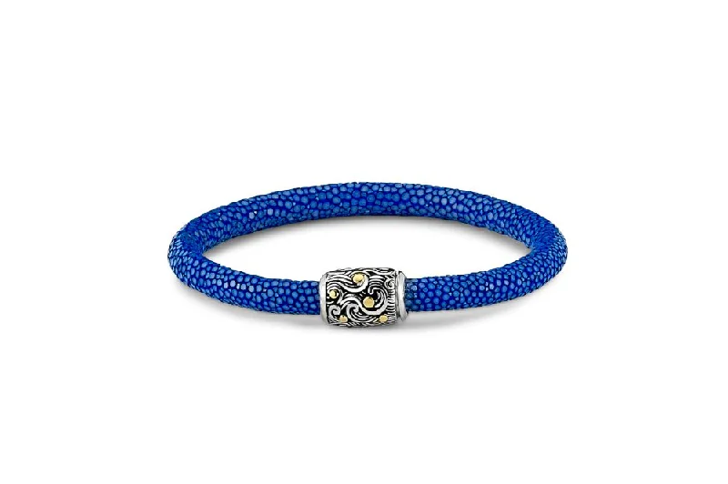 charm bracelet with meaningful symbols -Ranu Bracelet- Lapis Stingray