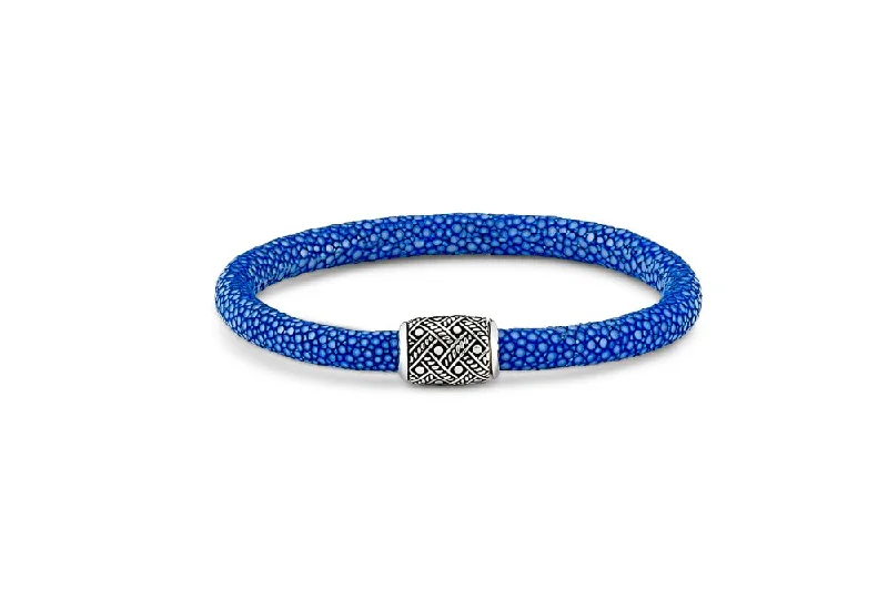 bracelet for anniversary with custom engraving -Tara Bracelet- Lapis Stingray