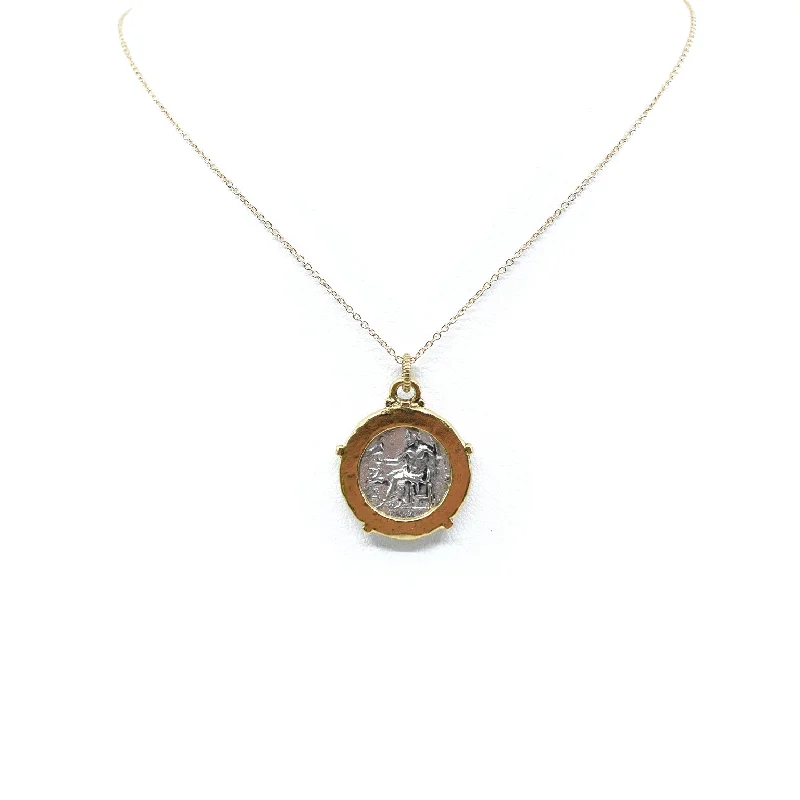 matching necklace for friends -Dignitas Coin Necklace