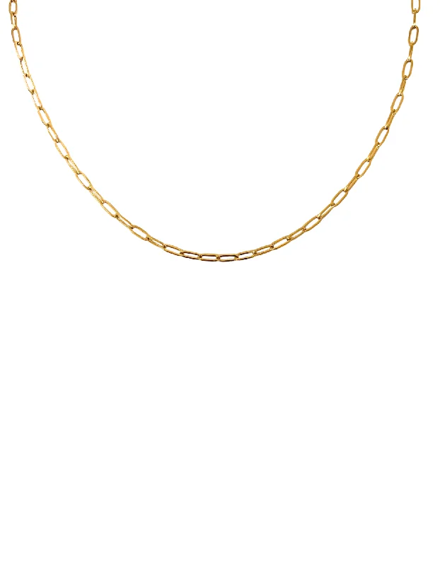 gold charm necklace for women -Lola Link Necklace