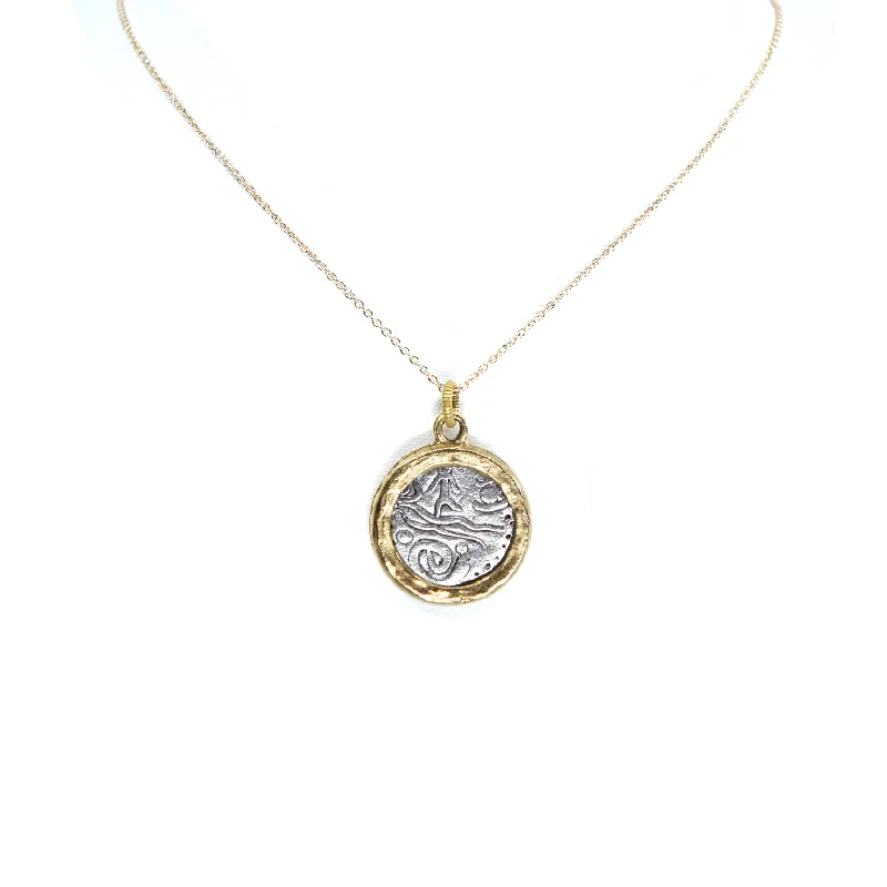 unique pendant for necklace gifts -Neptune Coin Necklace