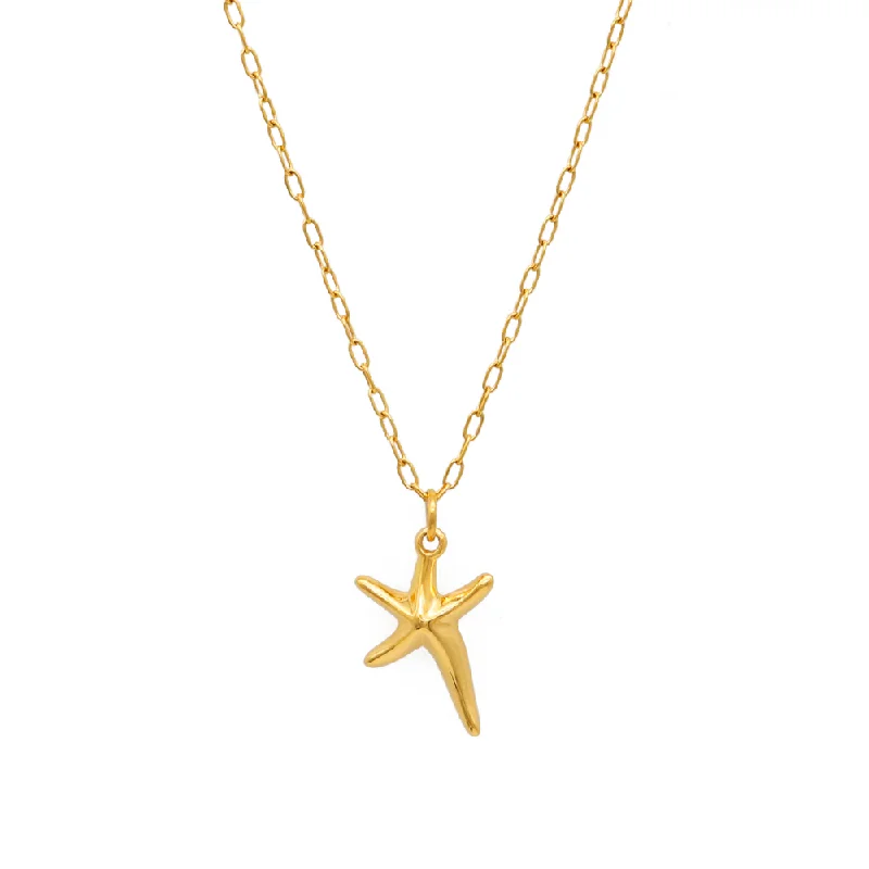 diamond star necklace -The Sandy Gold Necklace