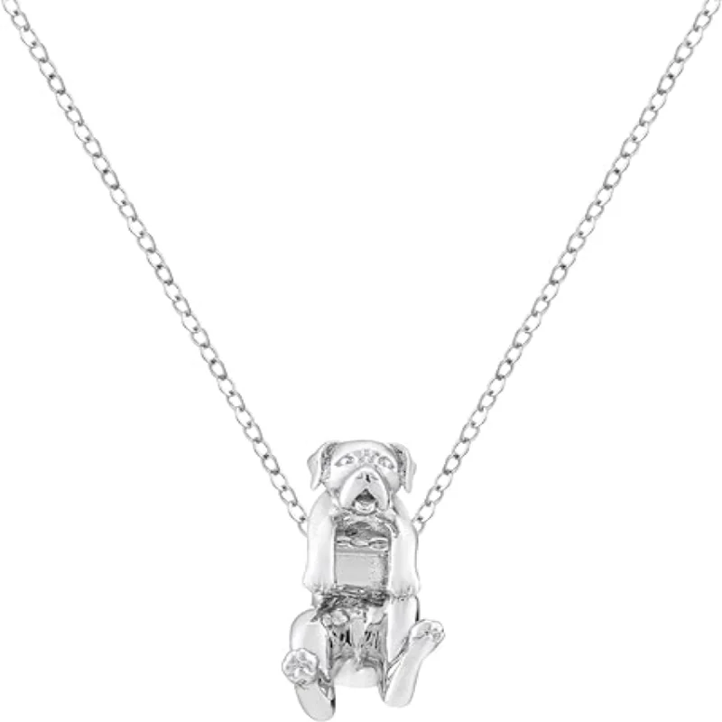 engraved pendant necklace for men -Boxer Mastiff Dog Necklace