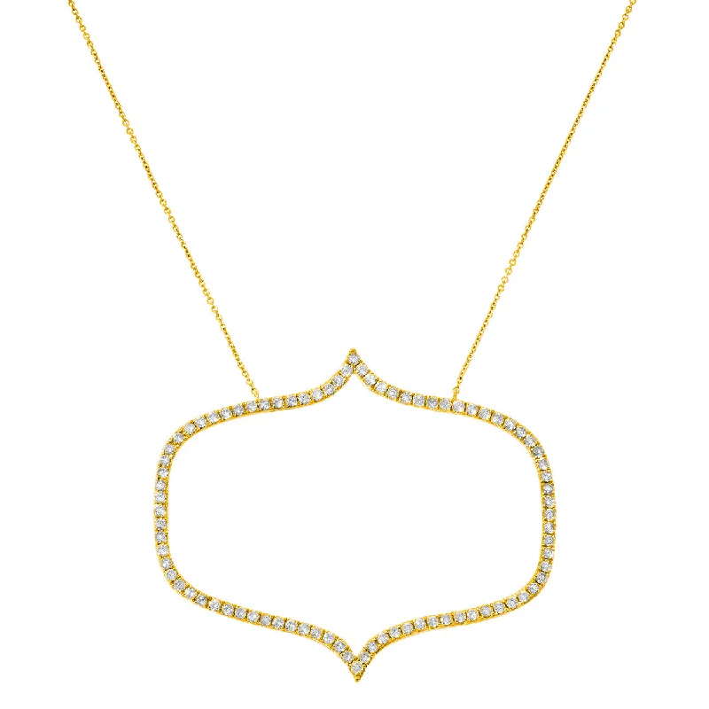 bold gold pendant necklace -Isla Necklace