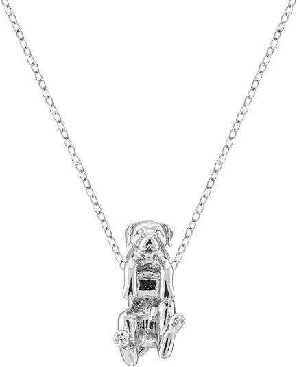 engraved gemstone pendant necklace -Rottweiler Dog Necklace