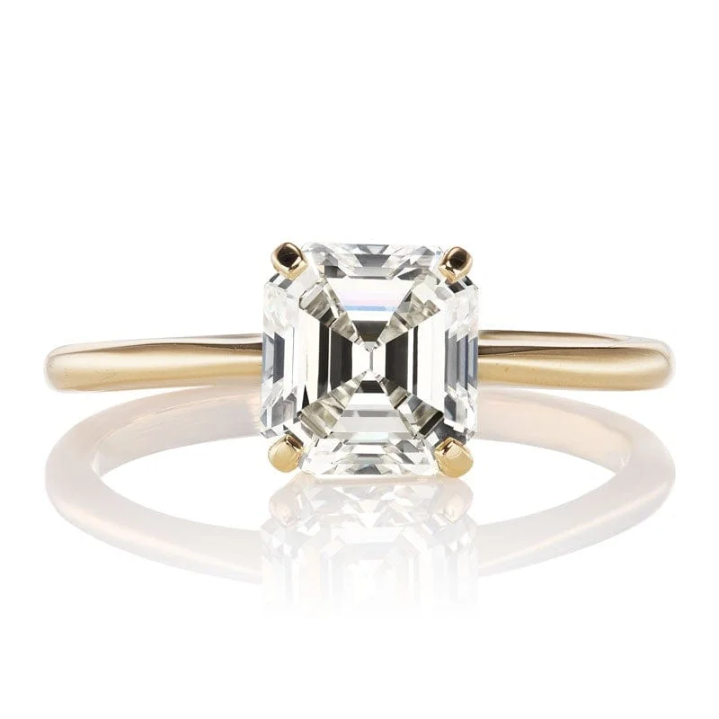 luxury engagement rings with diamonds and colored stones -Hallie 1.58