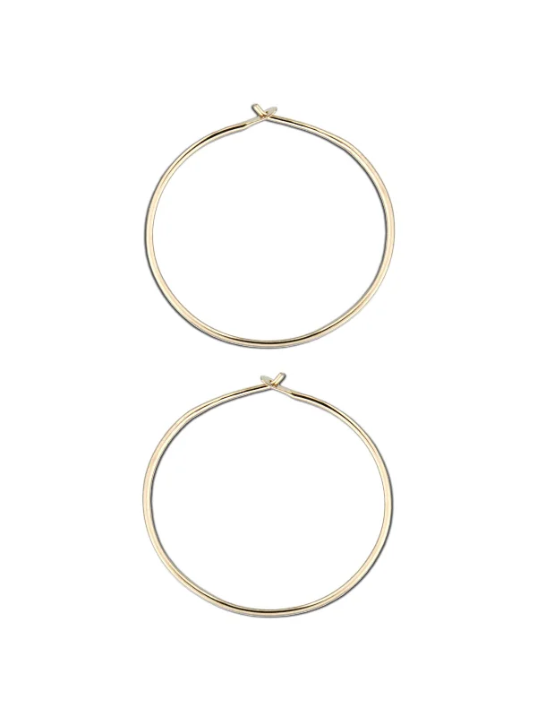 creative gold-plated earrings for modern women-14kt Goldfilled Hoop Earrings