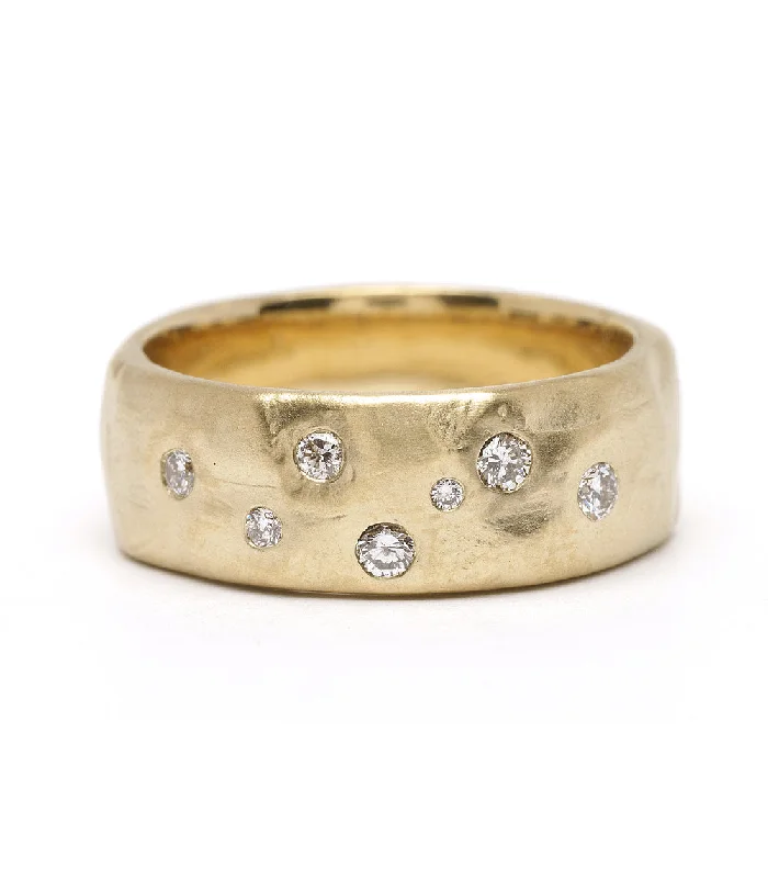 stackable engagement rings for brides with diamond inlays -Call Me a Dreamer