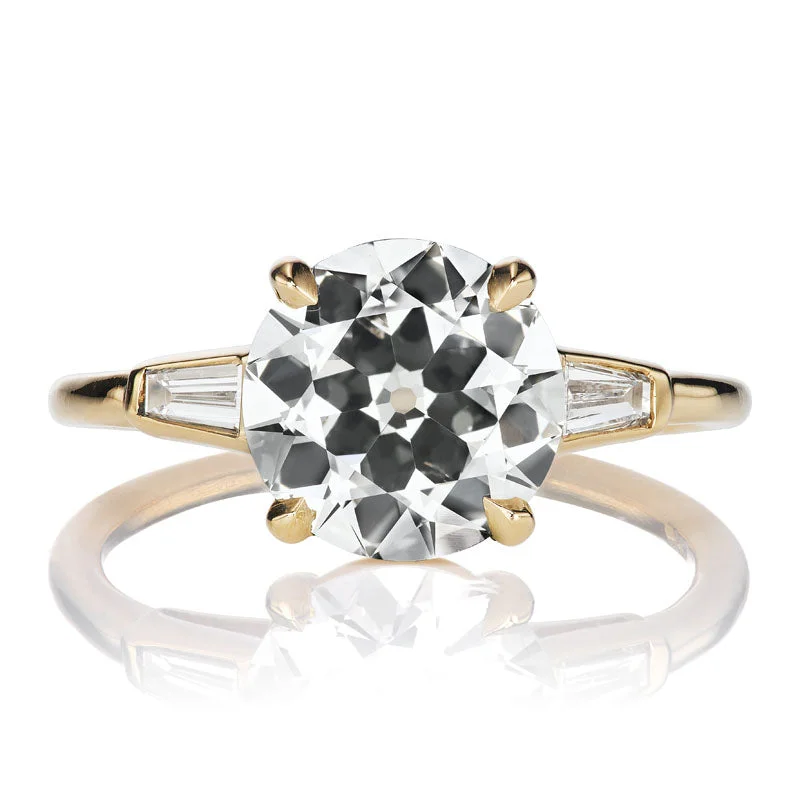 luxury engagement rings with princess-cut diamonds -Vivian 2.17