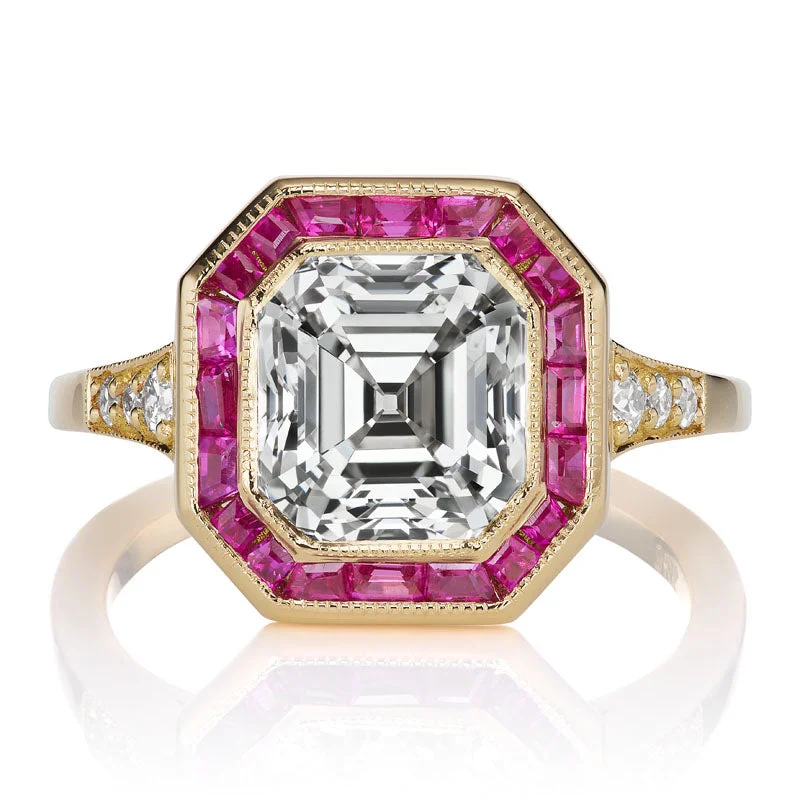 affordable engagement rings with cushion-cut diamonds -Ave 3.04