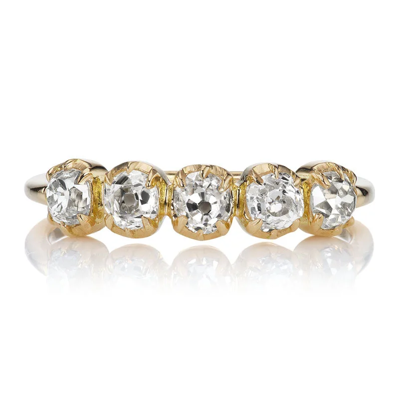 unique engagement rings with intricate settings for brides -Andria Band 0.95