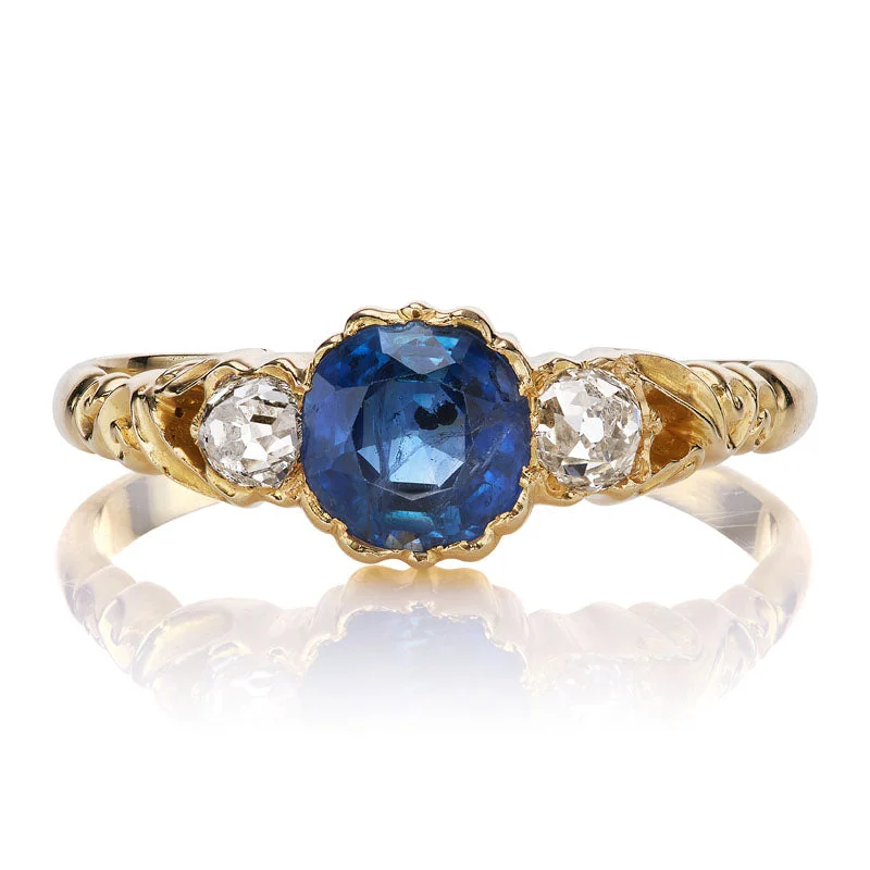 stackable engagement rings for brides with sapphire accents -Greyson