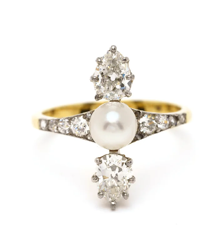 elegant wedding rings with matching diamond bands -Belle of the Ball