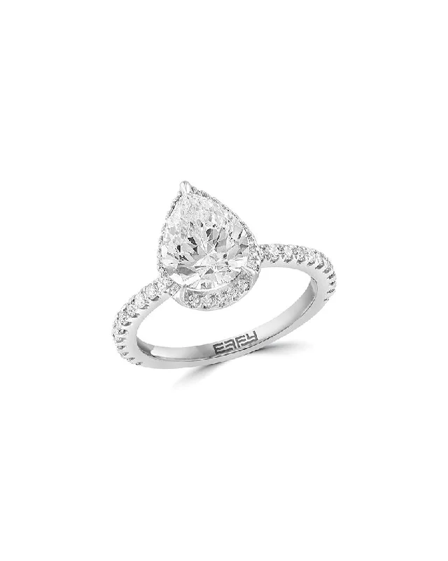 affordable men’s rings with diamond inlays -Effy Fine Jewelry 14K 2.44 ct. tw. Lab-Grown Diamond Ring