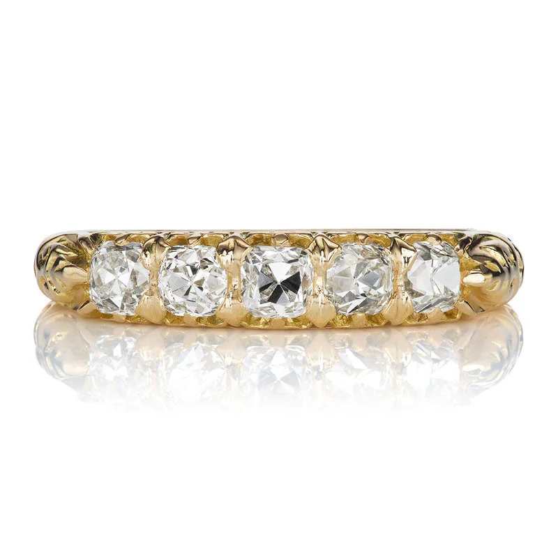 luxury engagement rings with oval-cut gemstones -Adeline Band 0.97