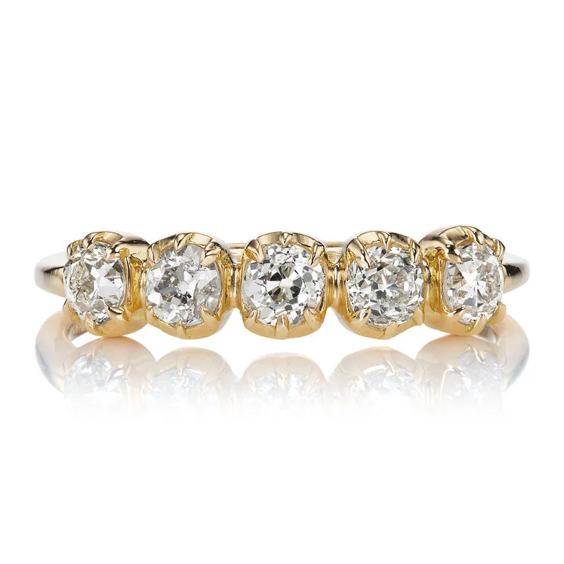 timeless engagement rings with radiant centerstones -Andria Band 0.78