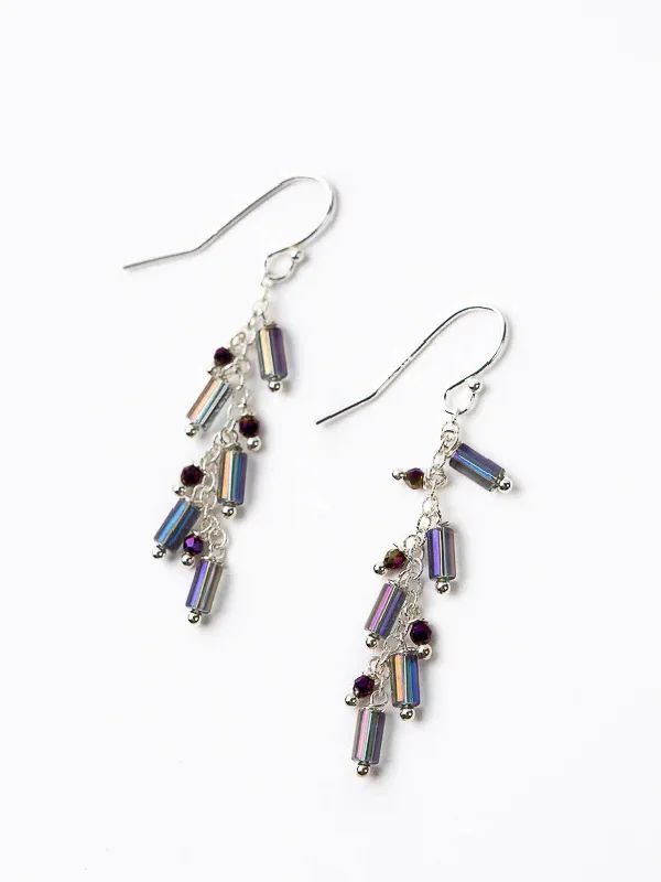 affordable gemstone earrings for everyday use-Horizon Beaded Crystal Dangles by Anne Vaughan