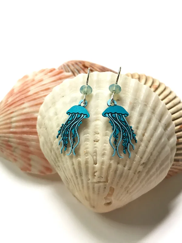 handmade ceramic earrings for unique styles-Jellyfish Dangles by Sienna Sky