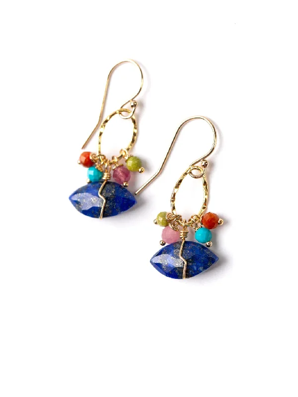 luxurious sapphire earrings for a bold style-Kaleidoscope Cluster Dangles by Anne Vaughan