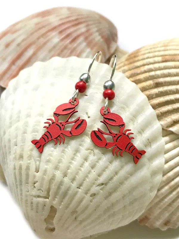 delicate gold earrings for a subtle look-Lobster Dangles by Sienna Sky