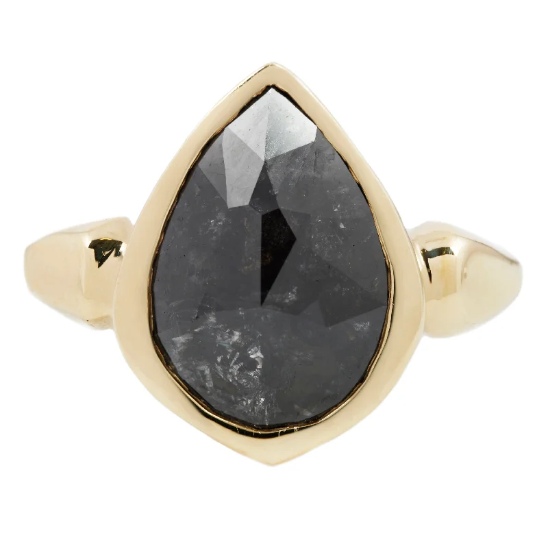 trendy rings for brides with colored gemstones -Midnight Lighthouse Ring