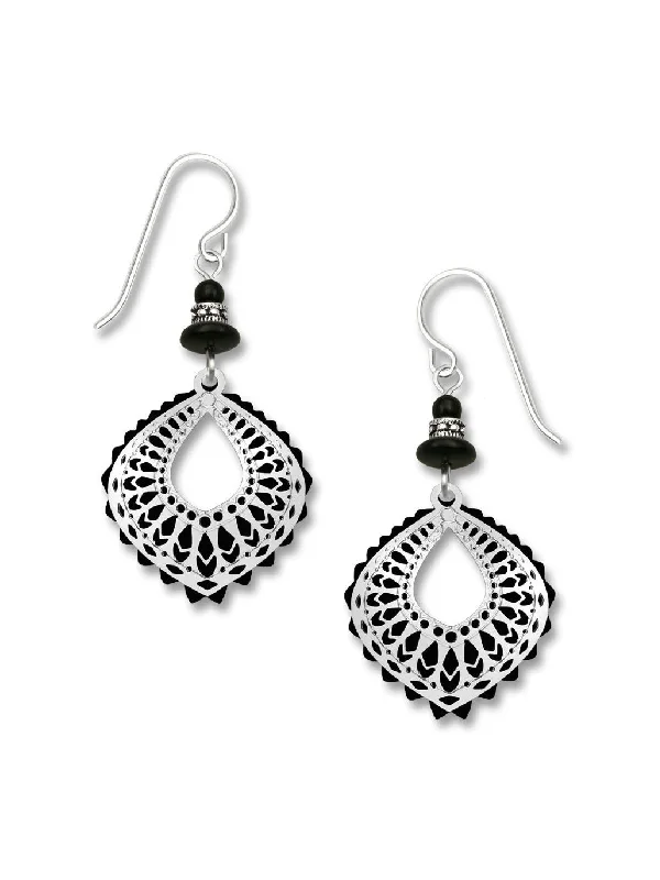 timeless drop earrings for brides-Moroccan Design Dangles by Adajio