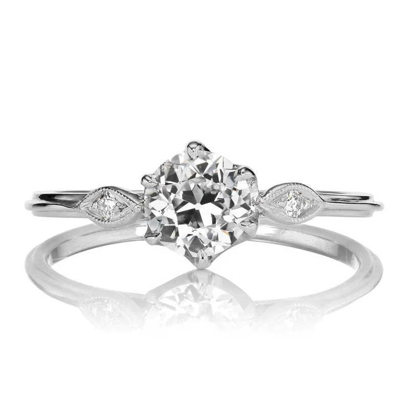 classic wedding rings with clean, modern lines -Alva 0.77