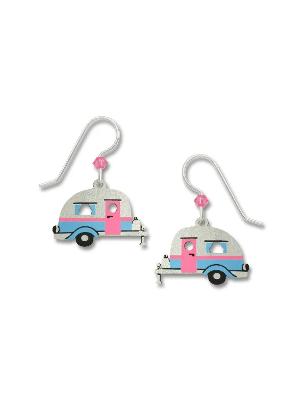 trendy hoop earrings with colorful stones-Retro Camper Earrings by Sienna Sky