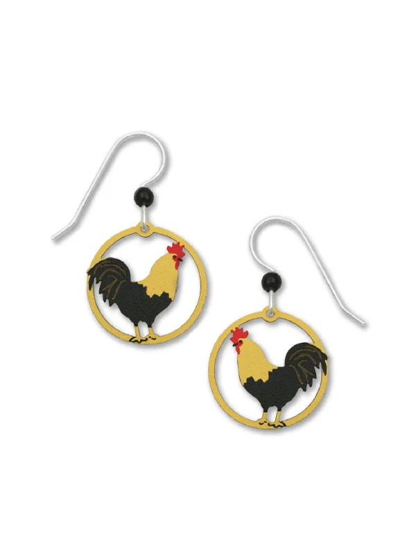 affordable gemstone earrings for everyday looks-Rooster Dangles by Sienna Sky