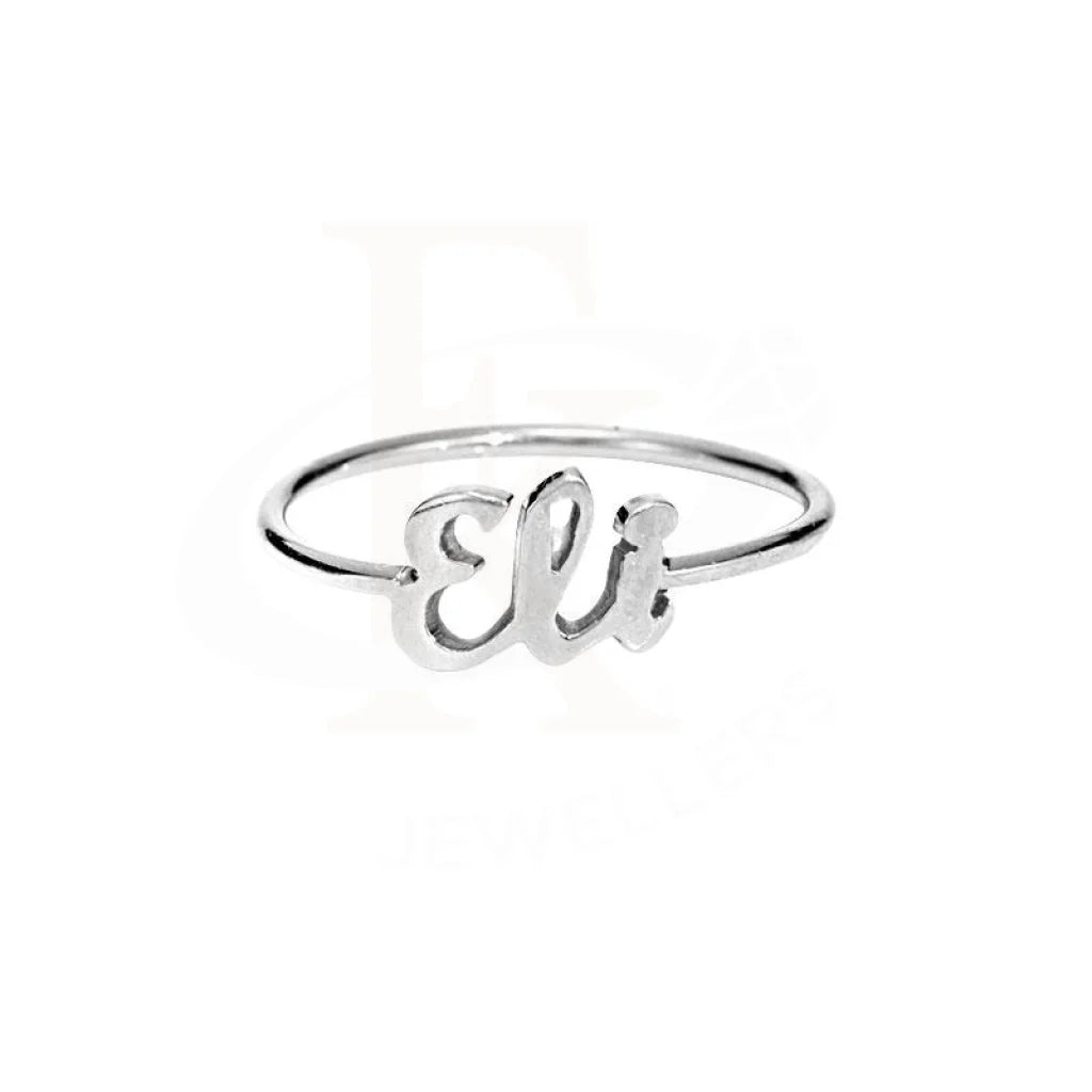 personalized wedding bands for unique couples -Silver 925 Name Ring - FKJRN2058