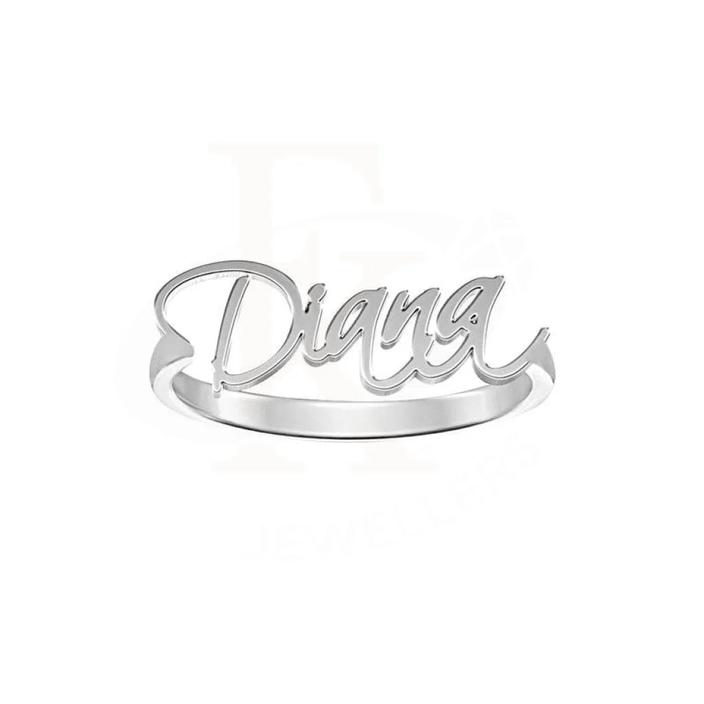 custom wedding bands for brides and grooms -Silver 925 Name Ring - FKJRN2061