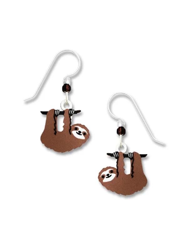 affordable gemstone earrings for everyday looks-Sloth Dangles by Sienna Sky