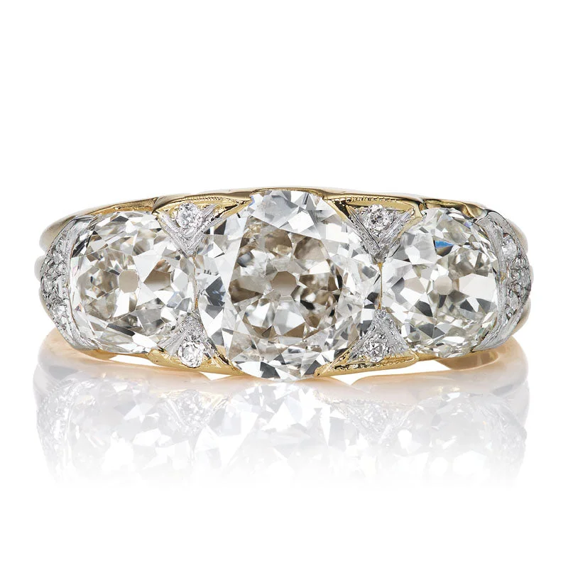 diamond engagement rings with round stones -Aubrey 1.27