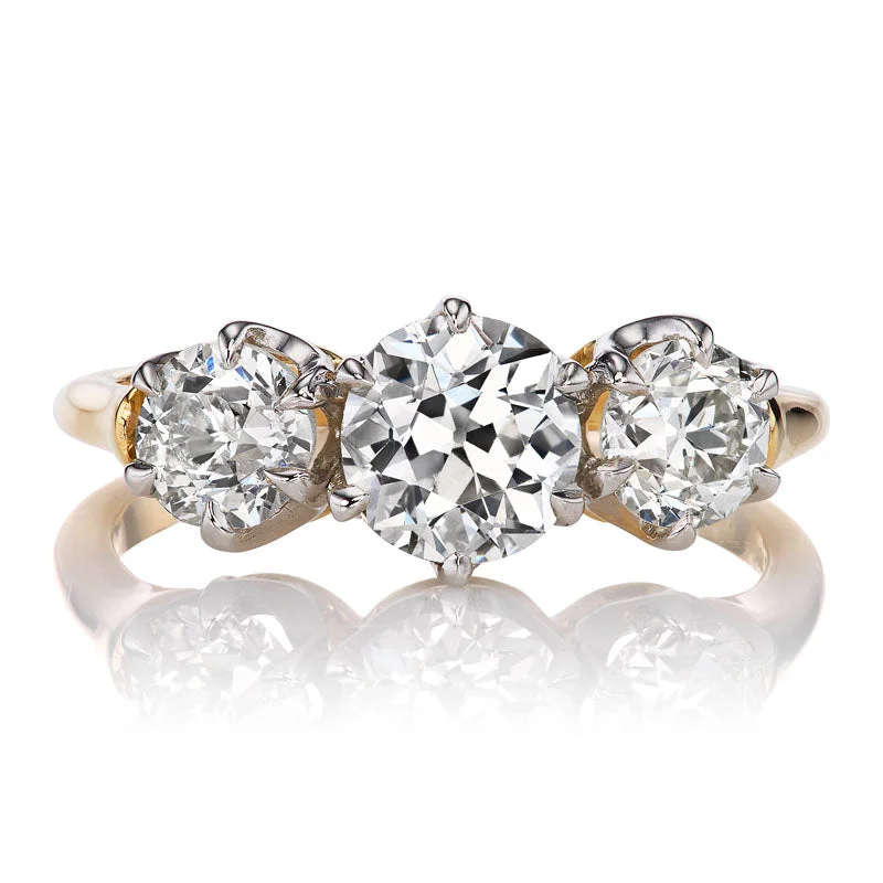 custom-designed rings for brides with multi-stone settings -Edna 0.94