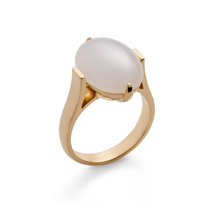 elegant rings with sapphire gemstones for engagement -White Jade Diana Ring