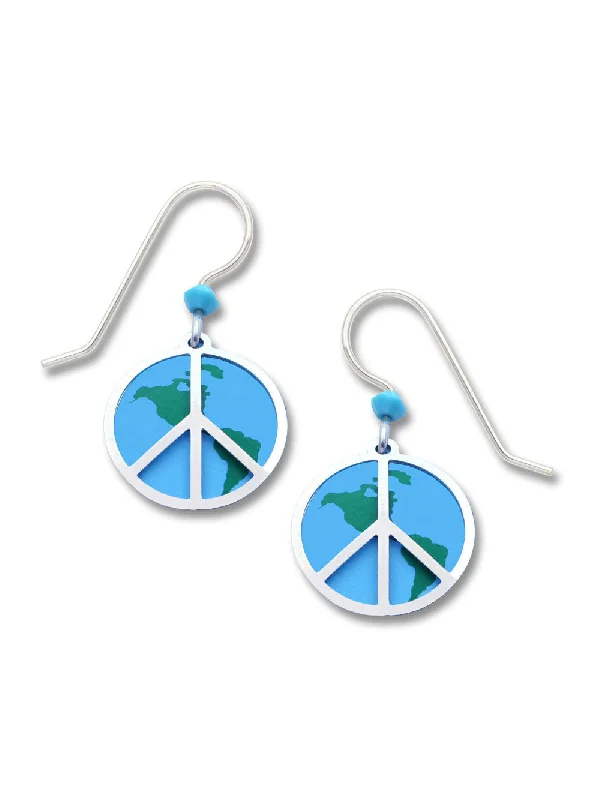 unique triangle earrings for a modern style-World Peace Earrings by Sienna Sky