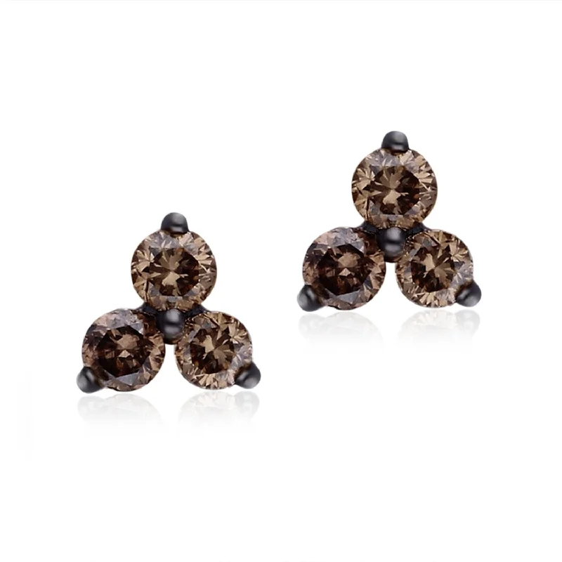 sparkling sapphire drop earrings-Yellow Gold Coco Diamond Eternal Stud Earrings