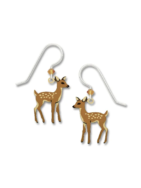 sparkling crystal earrings for formal events-Young Fawn Earrings by Sienna Sky