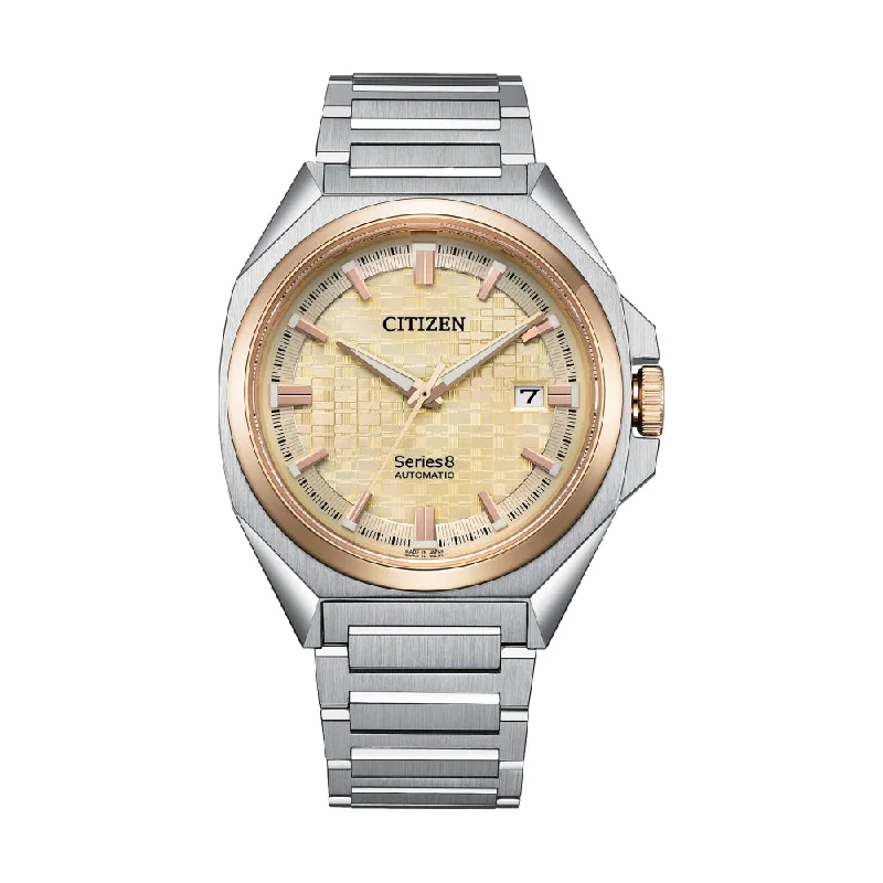 classic mens watches with roman numerals -Series8 831 Automatic Champagne