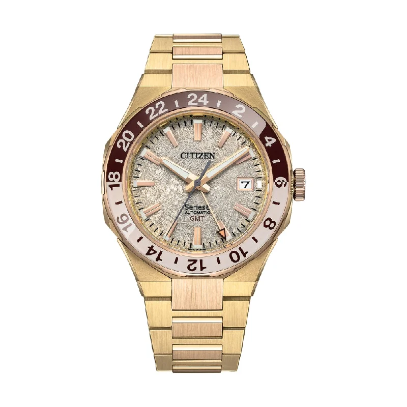 mens watches with large luminous numbers -Series8 880 Automatic Gold Limited Edition