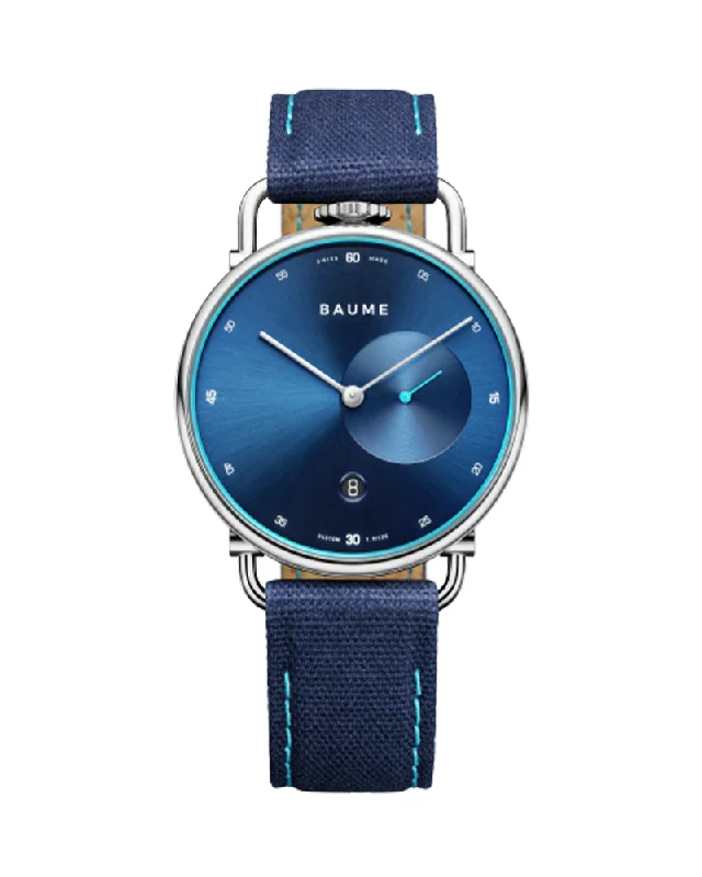 mens watches with slim, minimalist design -BAUME 10601, QUARTZ WATCH, DATE DISPLAY - 41 MM