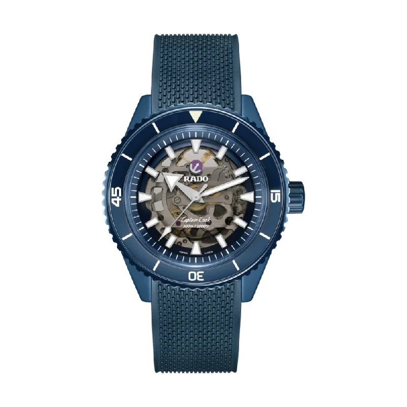 womens watches for casual fashion -Captain Cook Automatic High Tech Ceramic Blue, 43mm