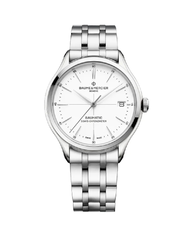 titanium watches for women with modern design -CLIFTON 10505, AUTOMATIC WATCH, DATE, COSC CERTIFIED - 40 MM