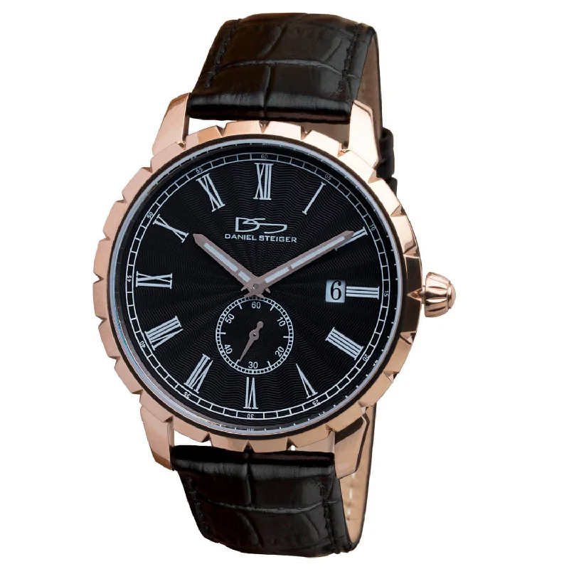 stylish mens wristwatches for casual wear -Connoisseur Black Dial Watch